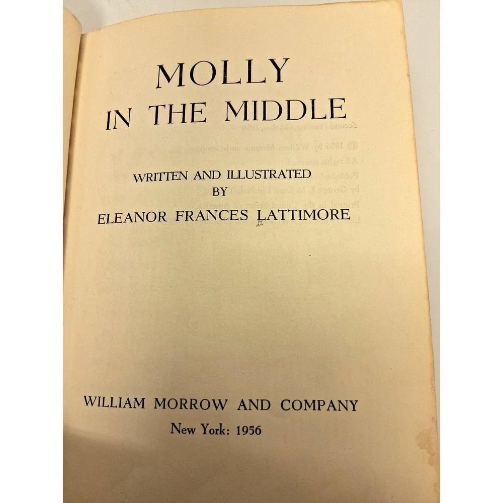 Molly in the Middle by Eleanor Frances Lattimore Copy Right 1956